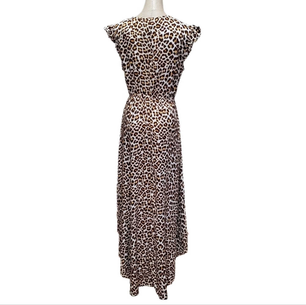 Jessica Simpson NWT Leopard Print V-Neck Dress Sz S - Picture 4 of 9
